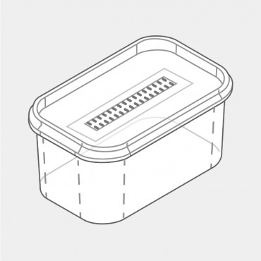 ECO2box / white filter (OVAL model 80mm H) 1 box 350 set